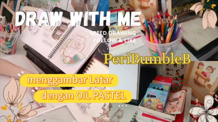 oil pastel untuk mewarnai latar