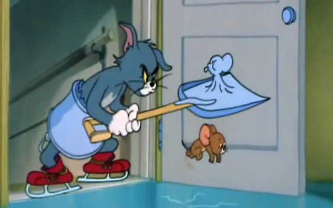 Tom: This mouse is too hard to eat.
