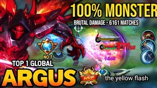 ARGUS BEST BUILD 2022 | TOP 1 GLOBAL ARGUS GAMEPLAY | MOBILE LEGENDS✓