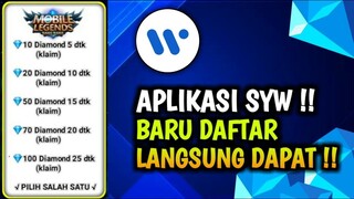 KODE RAHASIA!!! | APLIKASI SYW PENGHASIL DIAMOND SALDO DANA UANG TERCEPAT TERBARU 2021 MOBILE LEGEND