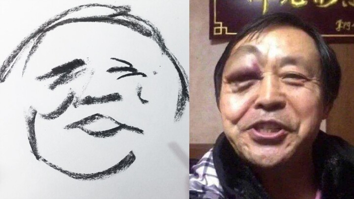 Membuat Potret Guru Ma Baoguo dalam 10 Detik, 1 Menit, dan 10 Menit