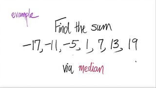 Example: Find the sum