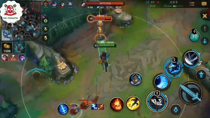 Vua vô địch Yasuo Wild Rift  #gamehay