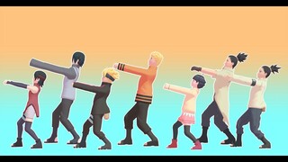 DANCEHALL RADIO EXERCISE【NARUTO MMD】NARUTO*BORUTO*HIMAWARI*SHIKAMARU*SHIKADAI*SASUKE*SARADA