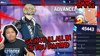 GACHA ALL IN 45RIBU DAIMOND DI ADVENCED RECUIT MENCARI ELTIE HERO DI GAME ONE PUCN MAN ROAD TO HERO