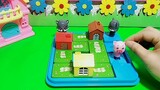 Build a house for the three little pigs, can they avoid the two big bad wolves?