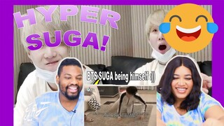 BTS SUGA being himself :))| REACTION