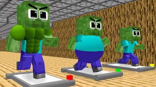 Monster School : Fat Baby Zombie CHALLENGE - Funny Story - Minecraft Animation