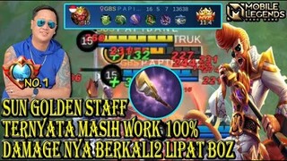 SUN GOLDEN STAFF TERLALU OP SETELAH DI FIX MOONTON EFEK UNTUK CLONENYA BY TOP GLOBAL 1 SUN