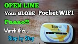 How To OPEN LINE your Globe Pocket WIFI Using phone Step by Step tutorial