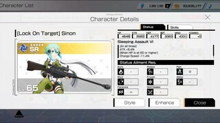 SAO Variant Showdown - SR and R Characters + Ability Cards