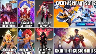 UPDATE SKIN & EVENT MLBB!! SKIN BEATRIX PRIME, SQUAD EXORCIST 2, M4 PASS | EVENT ASPIRANT SERI 2