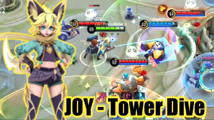 How to Tower dive Joy. Aggresive core gameplay. Kahit sa tore, pumupunit!