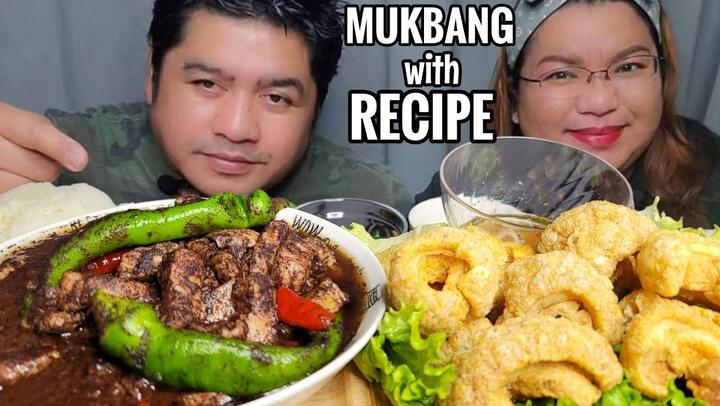 PORK DINUGUAN, CHICHARON BAGNET MUKBANG | Mukbang Philippines | FILIPINO FOOD | PINOY MUKBANG
