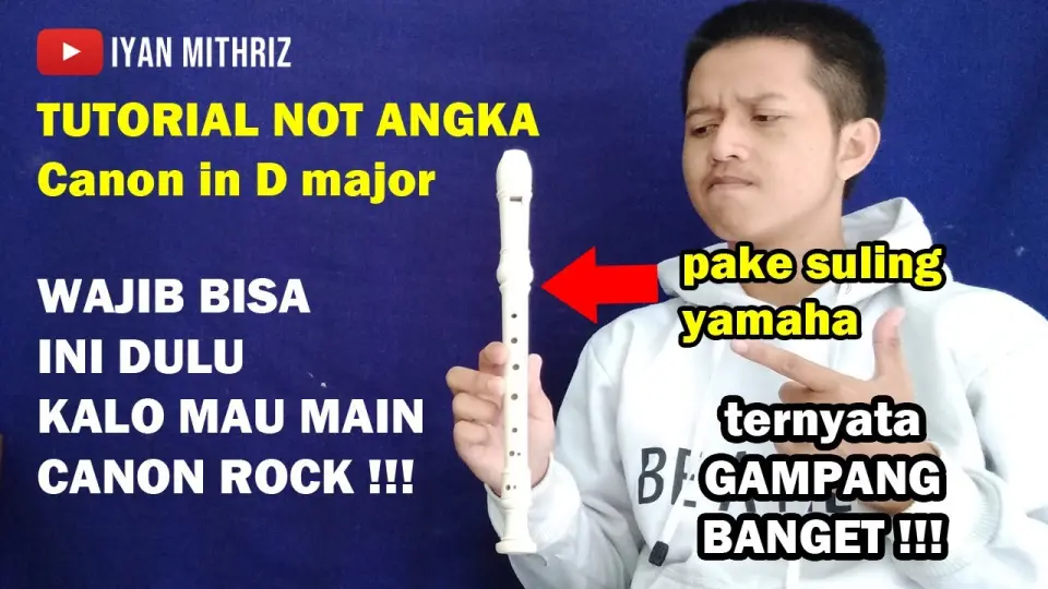 NOT ANGKA Canon in D (Pachelbel's Canon) | TUTORIAL RECORDER - Bstation