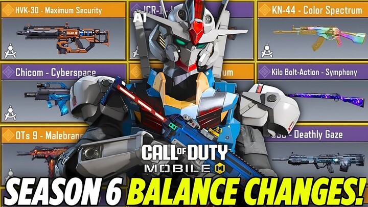 *NEW* Cod Mobile Season 6 Balance Changes! Buffs + Nerfs & All Changes!