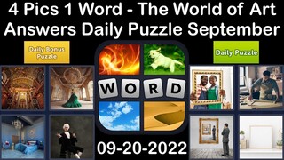 4 Pics 1 Word - The World of Art - 20 September 2022 - Answer Daily Puzzle + Bonus Puzzle