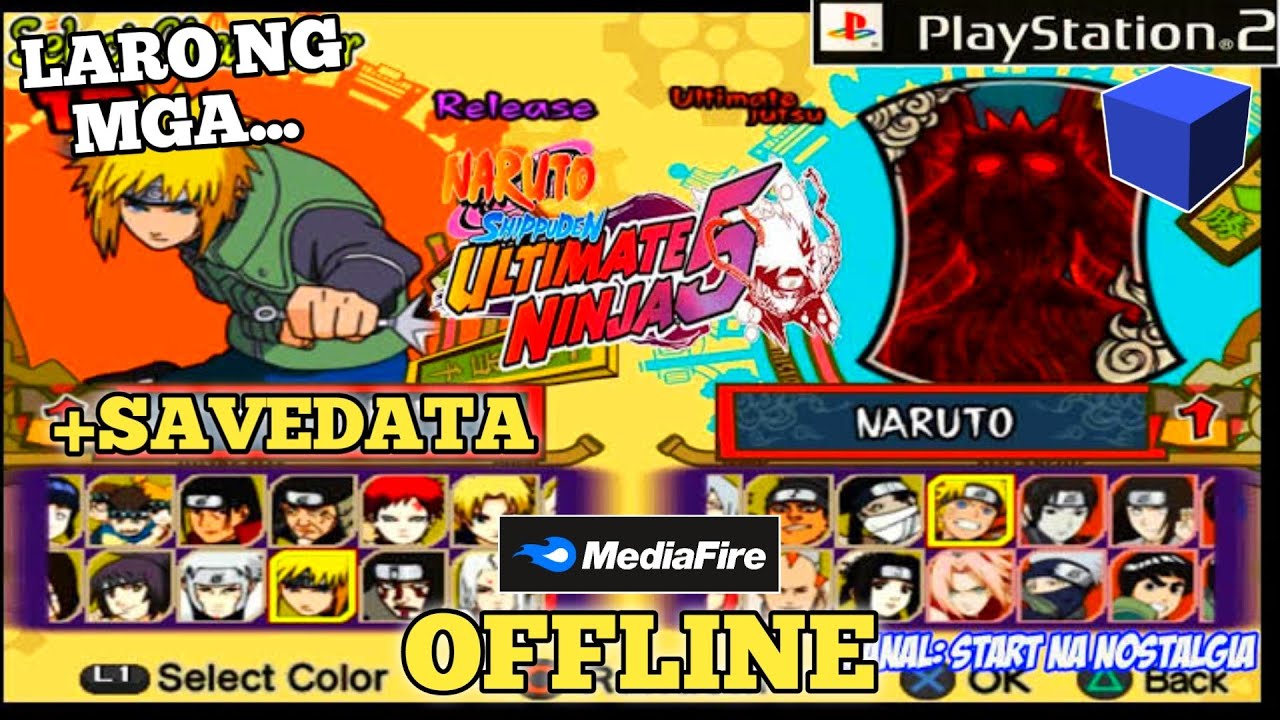 Download Naruto Shippuden Ultimate Ninja 5 Game on Android, AetherSX2 +  Savedata