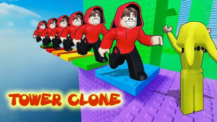 Yuta, Mio Dan Baby Celine Naik Tower Clone Jadi Banyak  ROBLOX