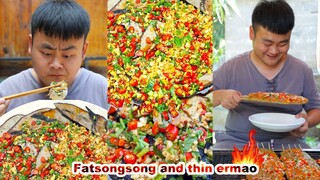 Songsong and Ermao | Mukbang | funny mukbang | Food Challenge | 푸드 챌린지 | Chinese cuisine