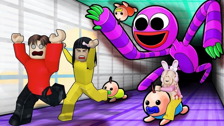 Yuta, Mio Dan Baby Celine Dikejar Mr Smiley Di Daycare  ROBLOX