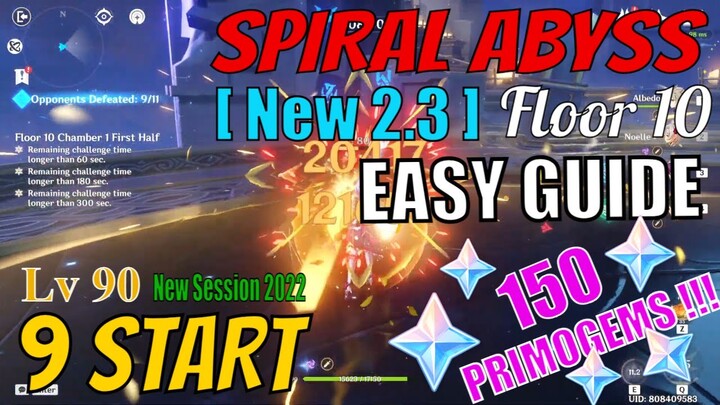 New Session 2.3 Spiral Abyss Floor 10 Genshin Impact - EASY GUIDE