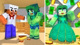 Monster School :  Zombie  x Squid Game Doll Poor To Rich - Minecraft Animation
