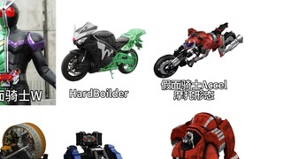 Danh sách các Kamen Rider: Kamen Rider có gắn kết cơ khí Rider (Số thứ hai)