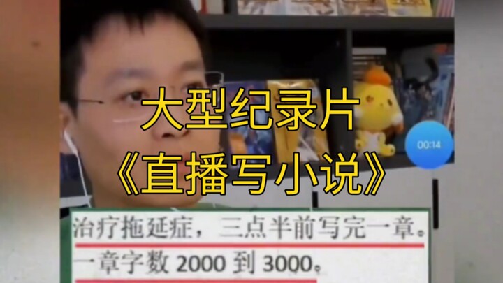 大型纪录片《直播写小说》持续为您播出！