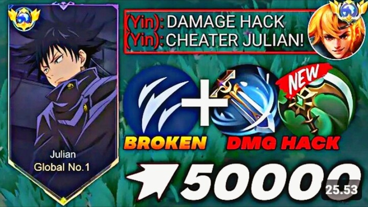 GLOBAL JULIAN FULL 1 HIT CRIT BUILD AND EMBLEM! - JULIAN GAMEPLAY -JULIAN NEW BEST BUILD 2025