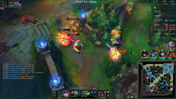 Tamhkench bụng đói xơi luôn cả baron từ các pháp sư #game