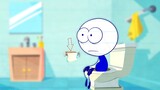 Pria Pensil yang Menunggu Kertas Toilet Online [Animasi Pensil]