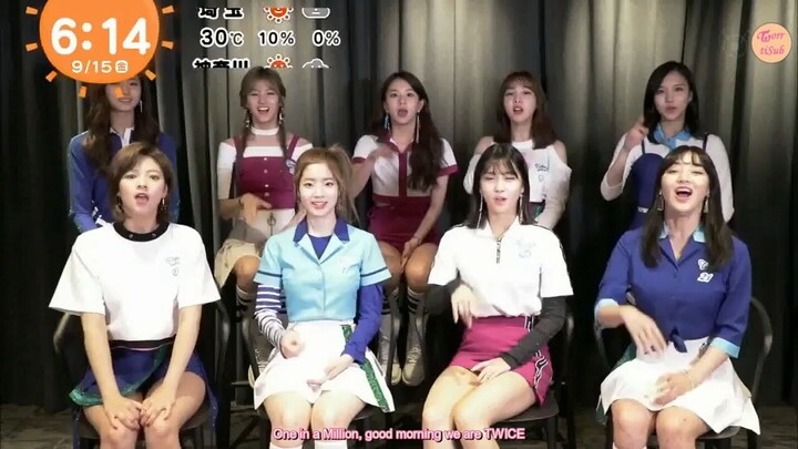 170915 Twice  Fuji TV @ Mezamashi TV
