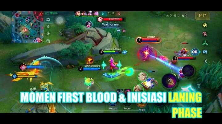 Momen First Blood & Inisiasi Laning Phase