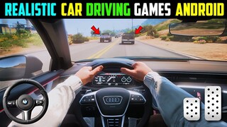 Top 5 Realistic Car Driving Games For Android l Best car driving games on android