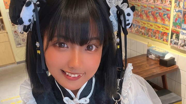 What if the Northeastern waiter was a black-skinned red panda maid?