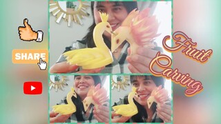 How to Make a Beautiful Apple Swan and Flying Bird /Fruit Carving Art Tutorial