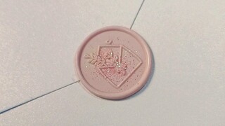 【Fire lacquer wax】Challenge the roundest stamp on the whole network