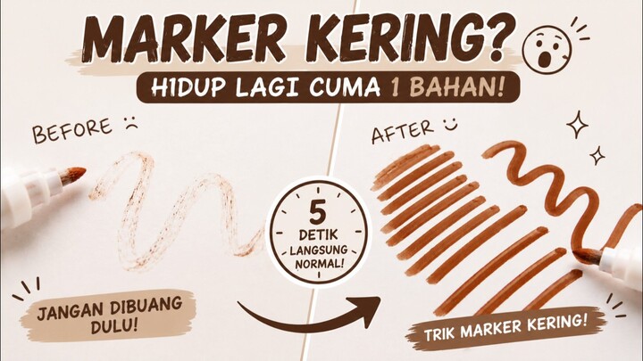 MARKER KERING? 😱HIDUP LAGI CUMA 1 BAHAN!