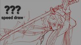 speed draw of kazuha's unnamed friend. [digital art]