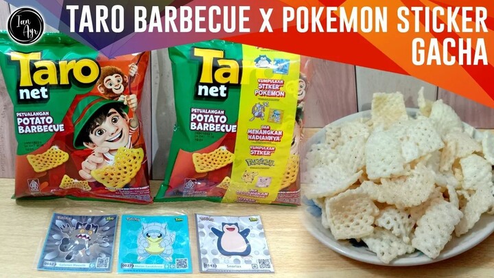[ GACHA ] Taro net Potato BBQ x Pokemon ポケモン Sticker Barbeque Pikachu ピカチュウ Charizard リザードン Mew ミュウ