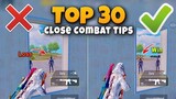 BECOME CLOSE RANGE BEAST WITH 30 TIPS & TRICKS BETTER THAN HACK PUBG MOBILE/BGMI Tdm/Classic