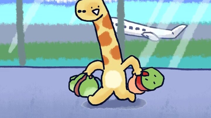 [Xiaomao Zoo] There is a trick for the little giraffe to take a plane.