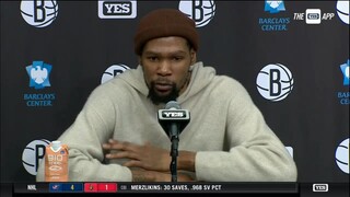 Kevin Durant: "I wish we made a couple more threes — We picked them a part all night."