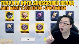 KATA SUBSCRIBER PAKAI CARA INI BIAR DAPAT SKIN COLLECTOR DI EVENT ASPIRANT - MARI GW COBA DI 10 AKUN