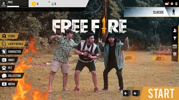 FREE FIRE IN REAL LIFE - NOOB