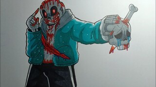 How To Draw Insanity Sans Phase 3 Cách Vẽ Sans Điên Loạn Giai Đoạn 3