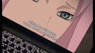 naruto menanggung beban janji yg di minta oleh sakura , perempuan yg ia sukai dari kecil😥