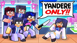 ONE GIRL in an ALL YANDERE Minecraft School!