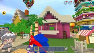 PHONG CẬN_LÀNG HERO TEAM MỚI TRONG MINI WORLD VÀ MINECRAFT _ MÈO SIMMY KHÓC KHI